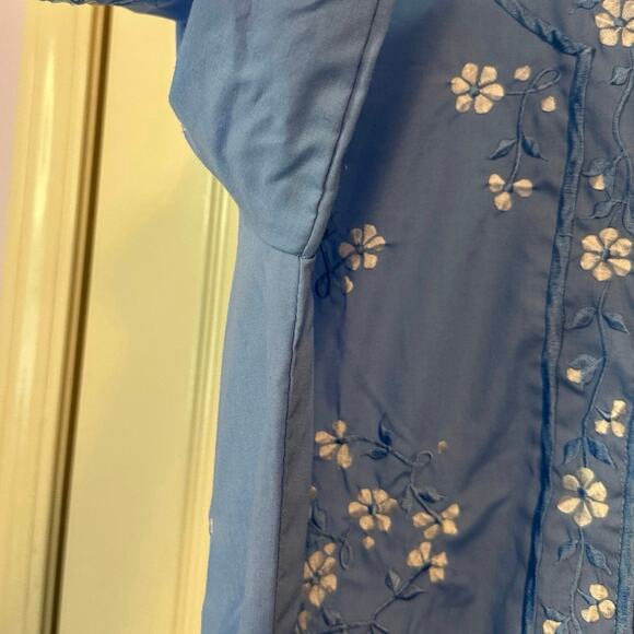 Vintage Leandra Crochet Embroideries A-Line Maxi Dress No Size Modest Floral - Picture 9 of 9